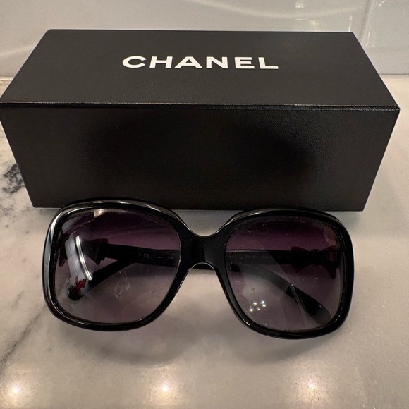 CHANEL Accessories - Chanel Black Sunglasses